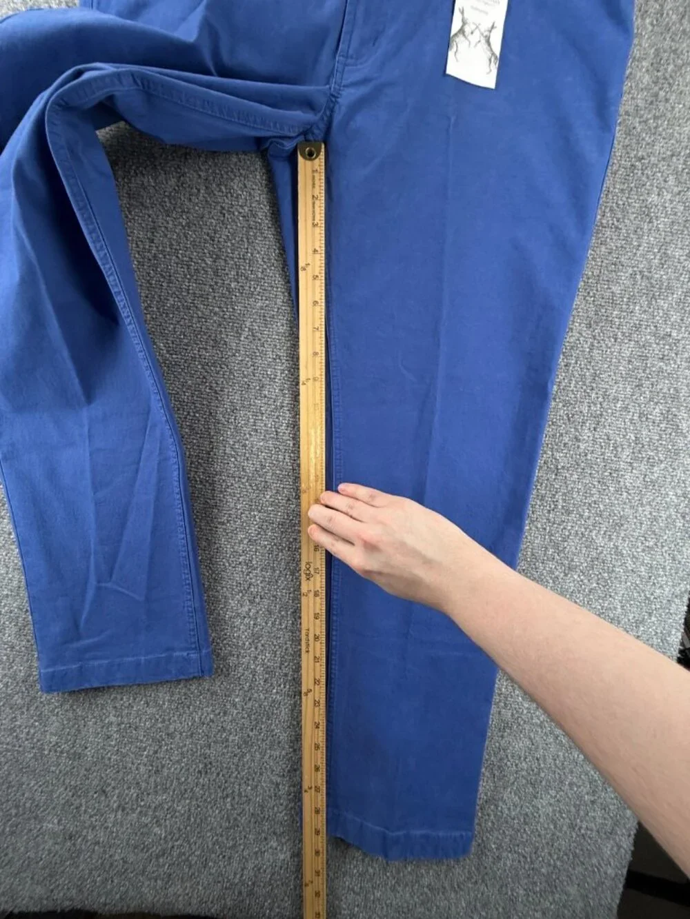 NWT Peter Christian 38x30 Vibrant Blue Chino Pants Cotton Spandex MT33 Men
